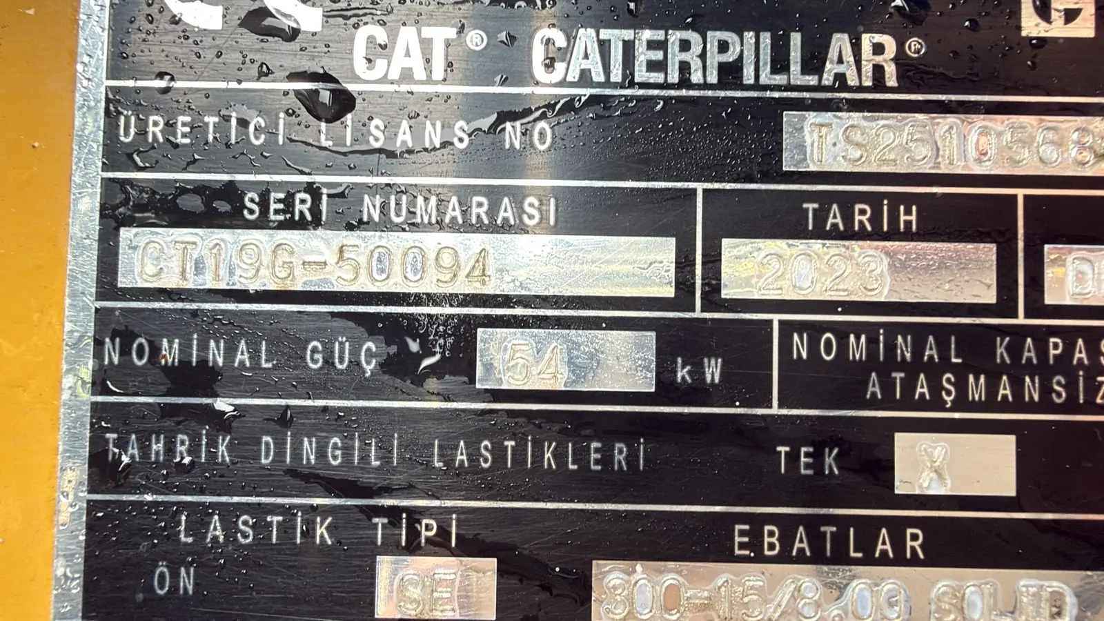 İkinci El Cat DP50CN3 Dizel Forklift — fotoğraf 7